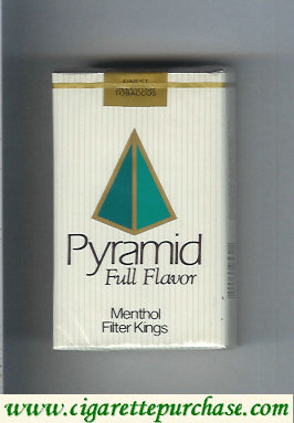 Pyramid Full Flavor Menthol Filter Kings soft box cigarettes
